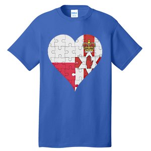 Polish Irish Flag Heart Funny Gift Tall T-Shirt