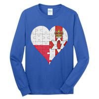 Polish Irish Flag Heart Funny Gift Tall Long Sleeve T-Shirt