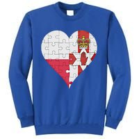 Polish Irish Flag Heart Funny Gift Tall Sweatshirt