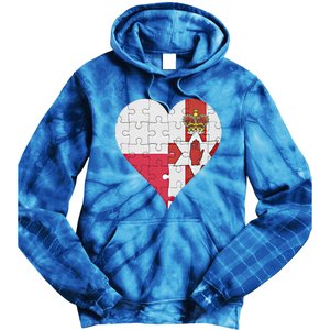 Polish Irish Flag Heart Funny Gift Tie Dye Hoodie