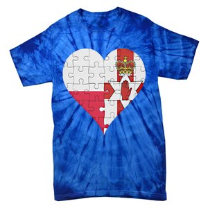 Polish Irish Flag Heart Funny Gift Tie-Dye T-Shirt