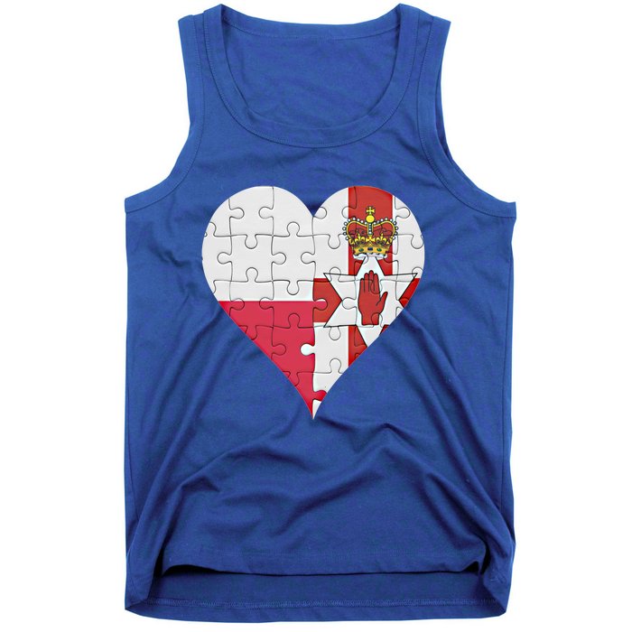 Polish Irish Flag Heart Funny Gift Tank Top