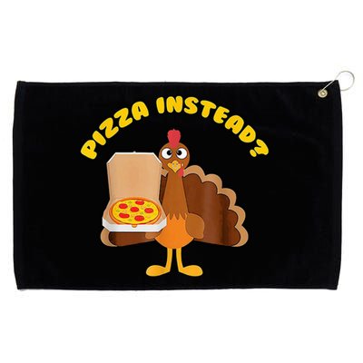 Pizza Instead Funny Thanksgiving Pizza Grommeted Golf Towel