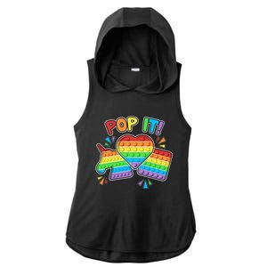 Pop It Fidget Toy Colorful Pop It Toy Game Lover Fun And Cute Cute Gift Ladies PosiCharge Tri-Blend Wicking Draft Hoodie Tank