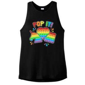 Pop It Fidget Toy Colorful Pop It Toy Game Lover Fun And Cute Cute Gift Ladies PosiCharge Tri-Blend Wicking Tank