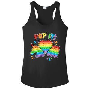 Pop It Fidget Toy Colorful Pop It Toy Game Lover Fun And Cute Cute Gift Ladies PosiCharge Competitor Racerback Tank