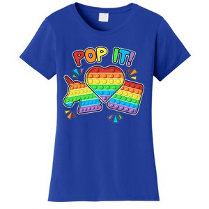 Pop It Fidget Toy Colorful Pop It Toy Game Lover Fun And Cute Cute Gift Women's T-Shirt