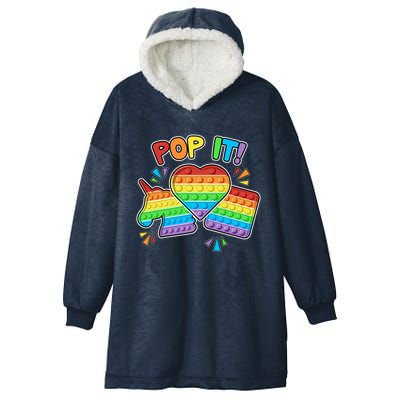 Pop It Fidget Toy Colorful Pop It Toy Game Lover Fun And Cute Cute Gift Hooded Wearable Blanket