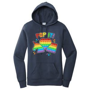 Pop It Fidget Toy Colorful Pop It Toy Game Lover Fun And Cute Cute Gift Women's Pullover Hoodie