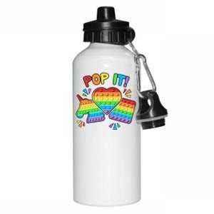 Pop It Fidget Toy Colorful Pop It Toy Game Lover Fun And Cute Cute Gift Aluminum Water Bottle