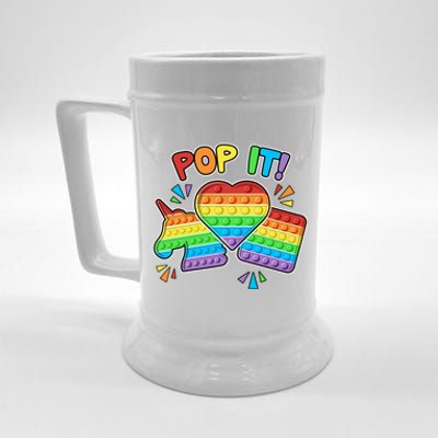 Pop It Fidget Toy Colorful Pop It Toy Game Lover Fun And Cute Cute Gift Beer Stein