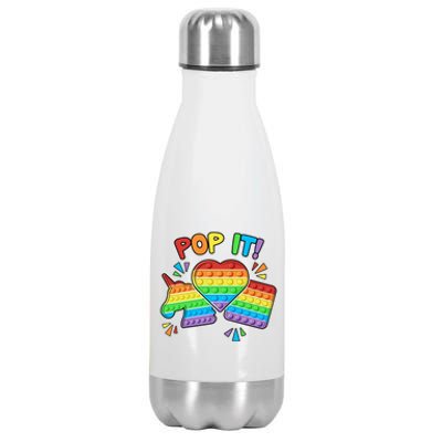 Pop It Fidget Toy Colorful Pop It Toy Game Lover Fun And Cute Cute Gift Stainless Steel Insulated Water Bottle