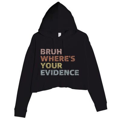 Prove It Funny Cite Your Evidence For English Teachers Crop Fleece Hoodie