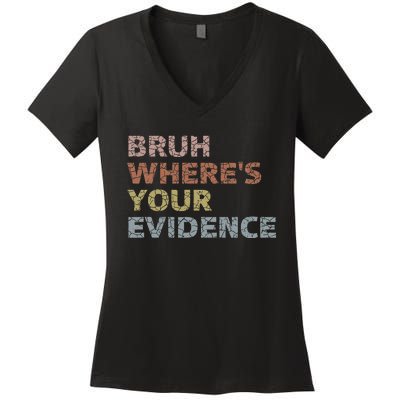 Prove It Funny Cite Your Evidence For English Teachers Women's V-Neck T-Shirt