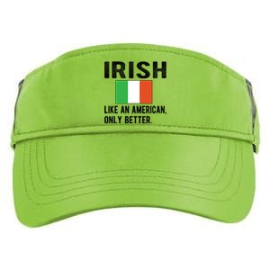 Proud Irish Flag Ireland Born Irish Roots Gift Adult Drive Performance Visor