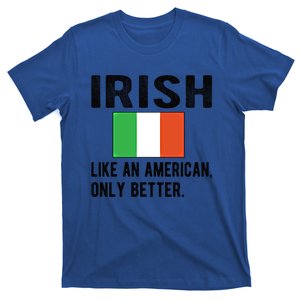 Proud Irish Flag Ireland Born Irish Roots Gift T-Shirt