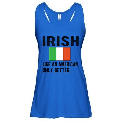 Proud Irish Flag Ireland Born Irish Roots Gift Ladies Essential Flowy Tank