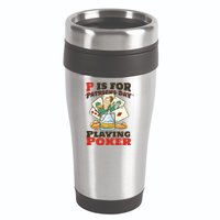 P Is For Poker St Patrick's Day 16oz Travel Tumbler