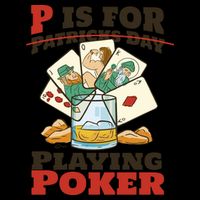 P Is For Poker St Patrick's Day 16oz Travel Tumbler