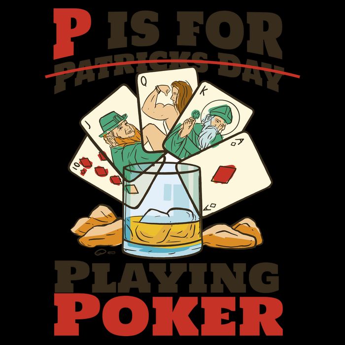 P Is For Poker St Patrick's Day 16oz Travel Tumbler