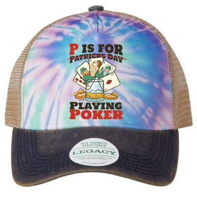 P Is For Poker St Patrick's Day Legacy Tie Dye Trucker Hat