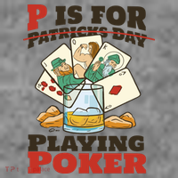 P Is For Poker St Patrick's Day 7-Panel Snapback Hat