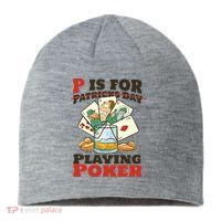 P Is For Poker St Patrick's Day Sustainable Beanie