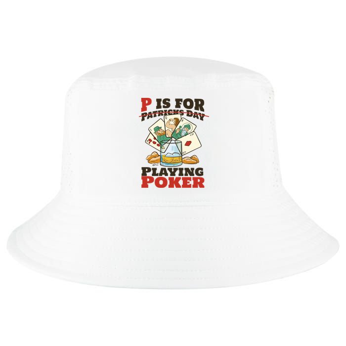 P Is For Poker St Patrick's Day Cool Comfort Performance Bucket Hat