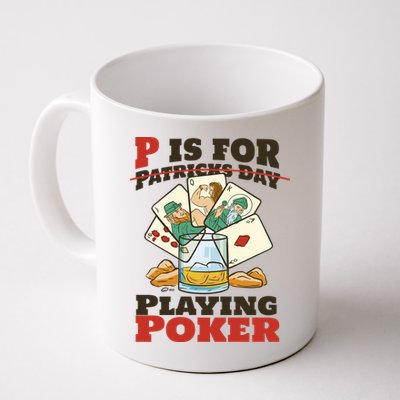 P Is For Poker St Patrick's Day Mug