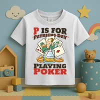 P Is For Poker St Patrick's Day Toddler T-Shirt