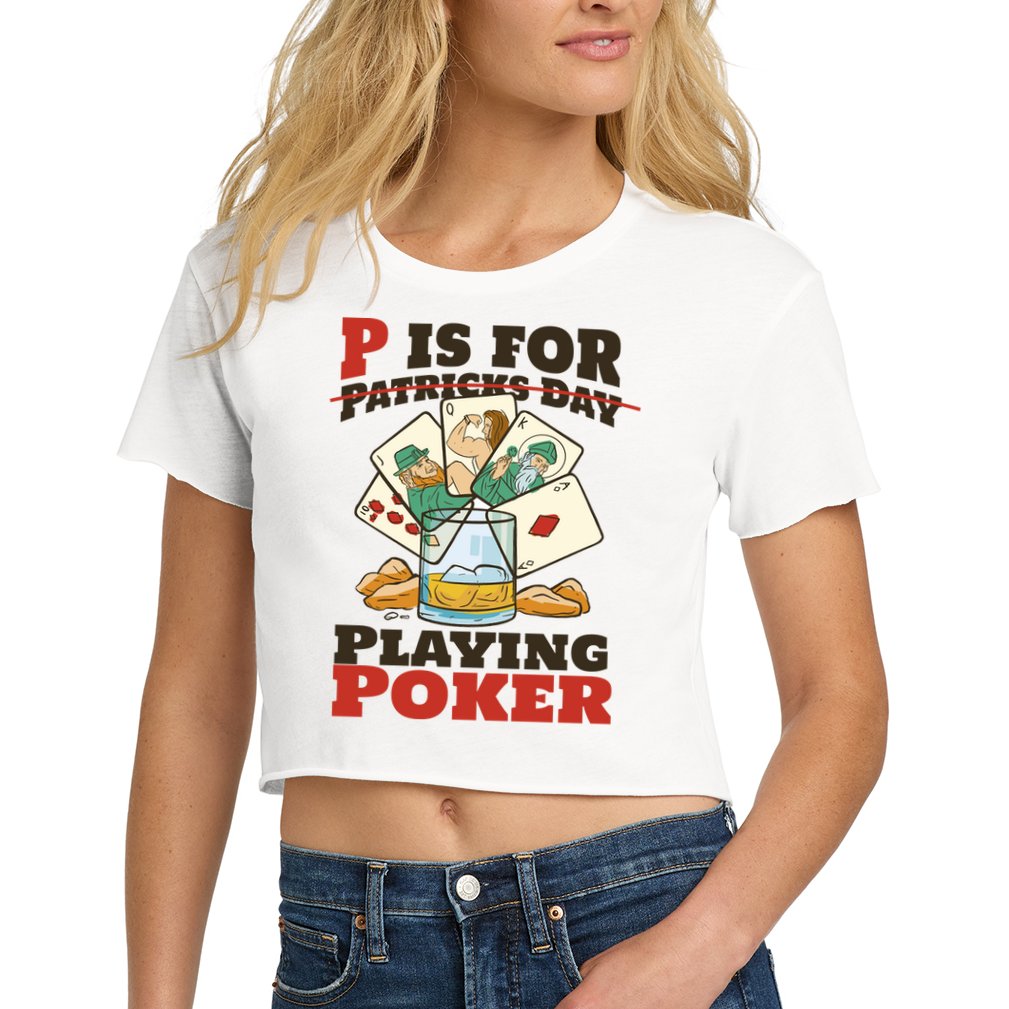 P Is For Poker St Patrick's Day Crop Top