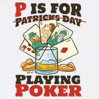 P Is For Poker St Patrick's Day Wool Snapback Cap