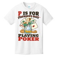 P Is For Poker St Patrick's Day Kids T-Shirt