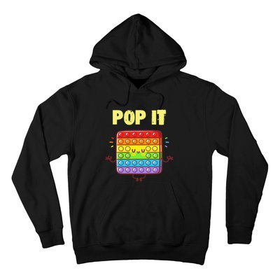 Pop It Fidget Toy Rainbow Hoodie