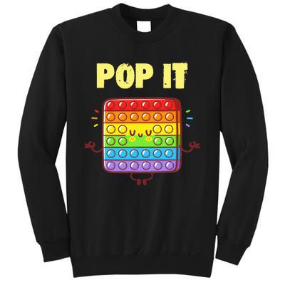 Pop It Fidget Toy Rainbow Sweatshirt