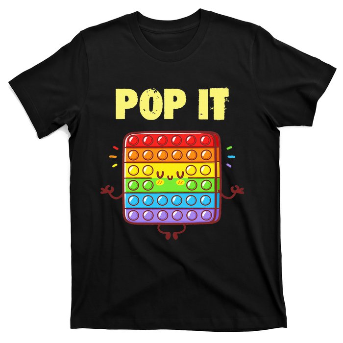 Pop It Fidget Toy Rainbow T-Shirt