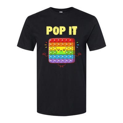 Pop It Fidget Toy Rainbow Softstyle® CVC T-Shirt