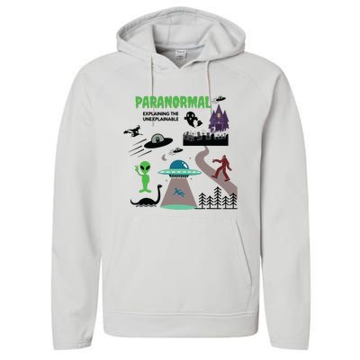 Paranormal Investigator Funny Ghost Hunting Performance Fleece Hoodie