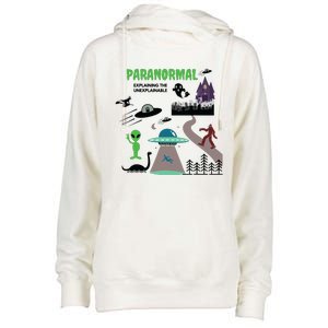 Paranormal Investigator Funny Ghost Hunting Womens Funnel Neck Pullover Hood