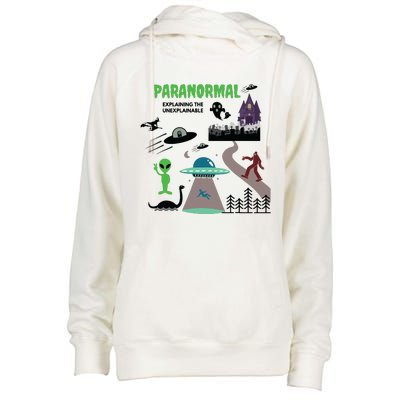 Paranormal Investigator Funny Ghost Hunting Womens Funnel Neck Pullover Hood