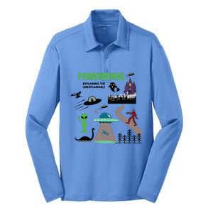 Paranormal Investigator Funny Ghost Hunting Silk Touch Performance Long Sleeve Polo