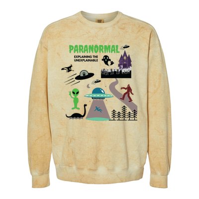 Paranormal Investigator Funny Ghost Hunting Colorblast Crewneck Sweatshirt