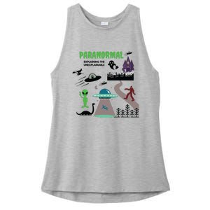 Paranormal Investigator Funny Ghost Hunting Ladies PosiCharge Tri-Blend Wicking Tank