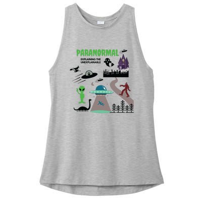 Paranormal Investigator Funny Ghost Hunting Ladies PosiCharge Tri-Blend Wicking Tank