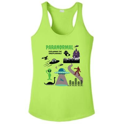 Paranormal Investigator Funny Ghost Hunting Ladies PosiCharge Competitor Racerback Tank