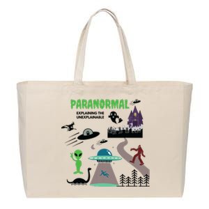 Paranormal Investigator Funny Ghost Hunting Cotton Canvas Jumbo Tote