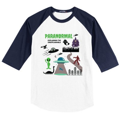 Paranormal Investigator Funny Ghost Hunting Baseball Sleeve Shirt