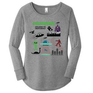 Paranormal Investigator Funny Ghost Hunting Women's Perfect Tri Tunic Long Sleeve Shirt