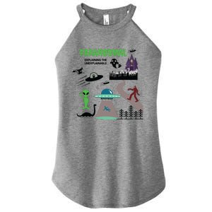 Paranormal Investigator Funny Ghost Hunting Women's Perfect Tri Rocker Tank