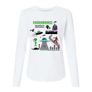 Paranormal Investigator Funny Ghost Hunting Womens Cotton Relaxed Long Sleeve T-Shirt